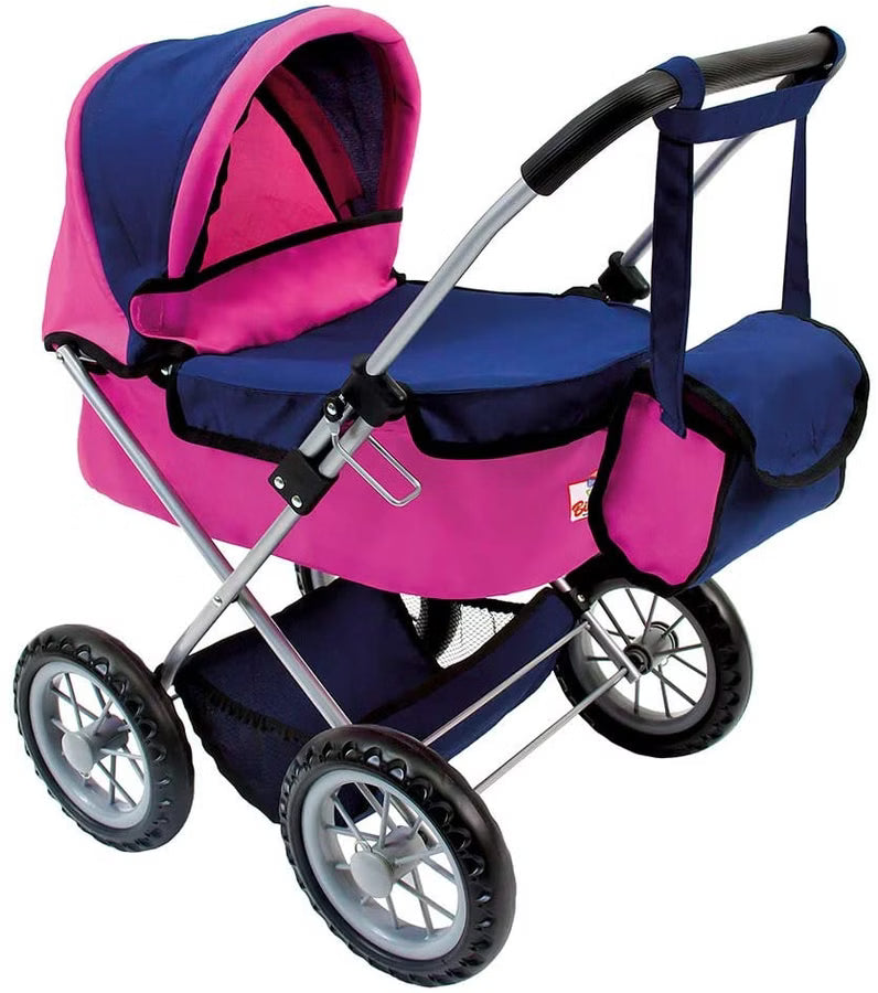 Bino & Mertens - Doll buggy with bag, pink