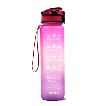 Trinkflasche 1L Zeitmarkierung