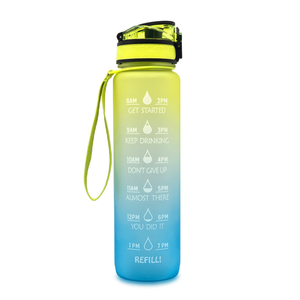 Trinkflasche 1L Zeitmarkierung