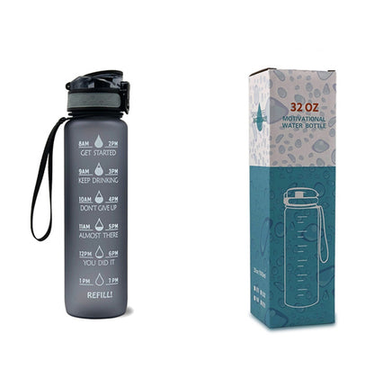 Trinkflasche 1L Zeitmarkierung