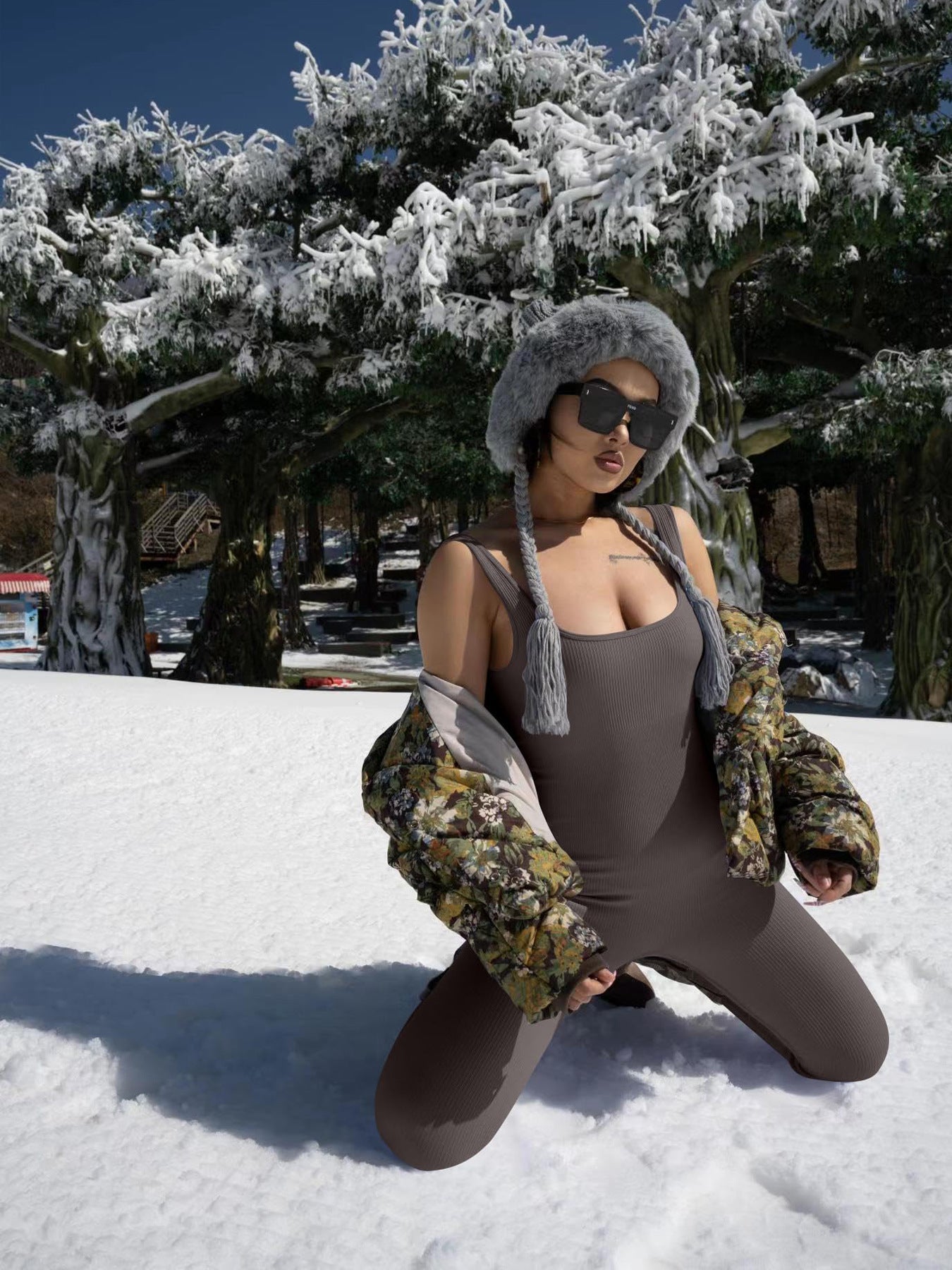 Women's Suspender Tank Top Tights SimplyOnlineShopping