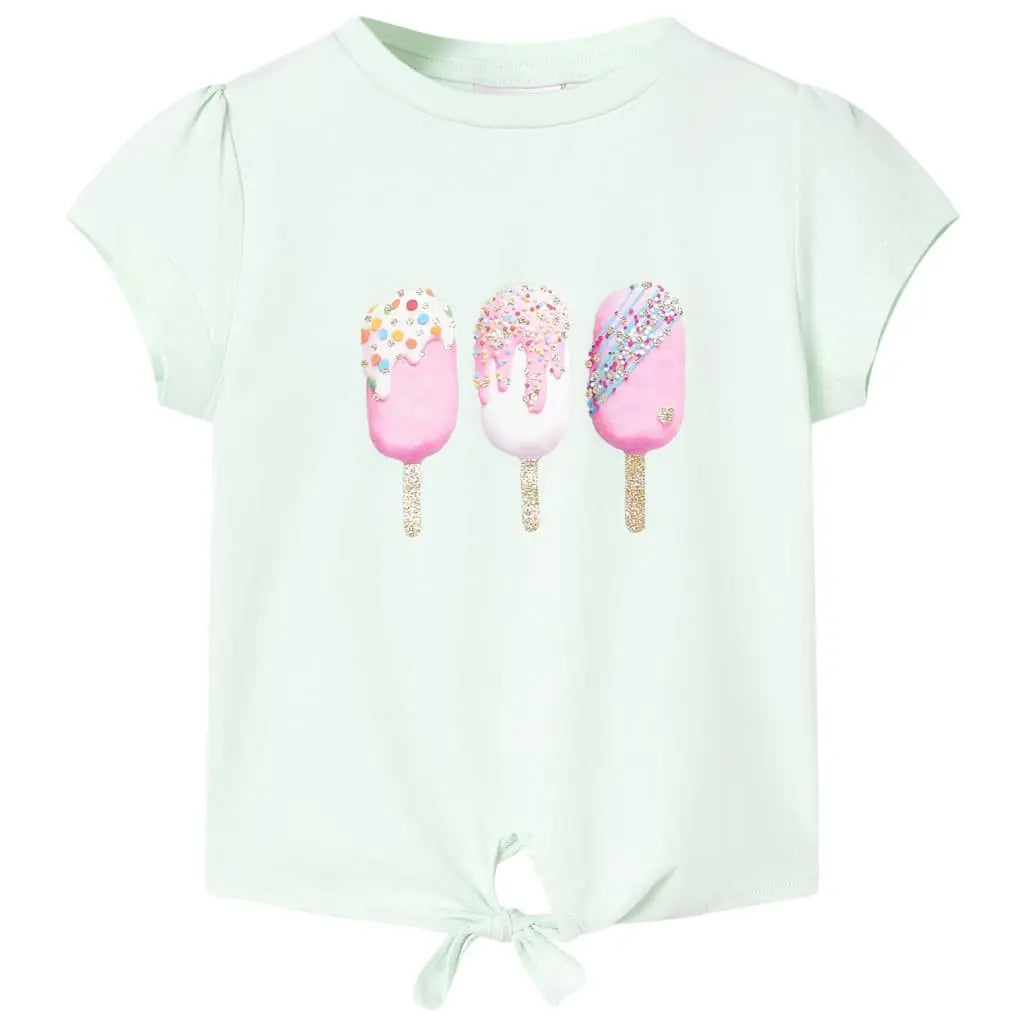 Kinder T‑Shirt – Ice Cream Print SimplyOnlineShopping