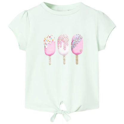 Kinder T‑Shirt – Ice Cream Print SimplyOnlineShopping