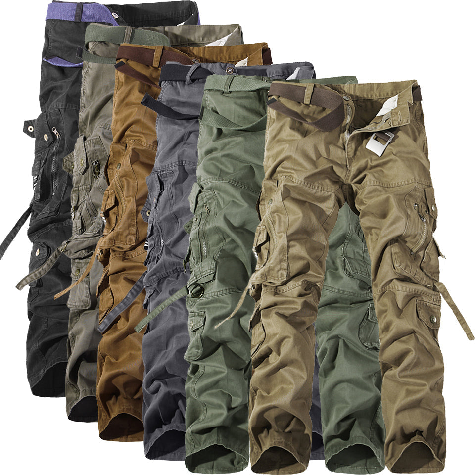 Men's Multi-pocket Cargo Pants Washed Hot Sale Cargo Pants SimplyOnlineShopping