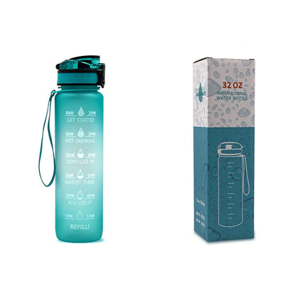 Trinkflasche 1L Zeitmarkierung