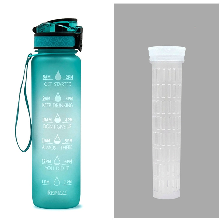 Trinkflasche 1L Zeitmarkierung