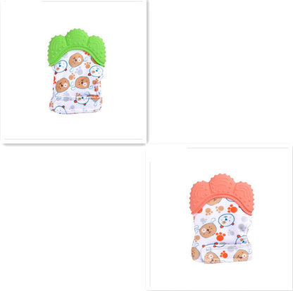 Baby teether baby anti-bite silicone molar gloves children's sound toys SimplyOnlineShopping
