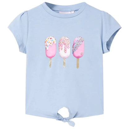 Kinder T‑Shirt – Ice Cream Print SimplyOnlineShopping