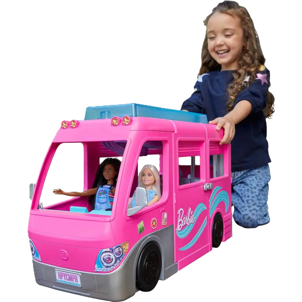 Barbie Super Adventure Camper with Slide and Pool