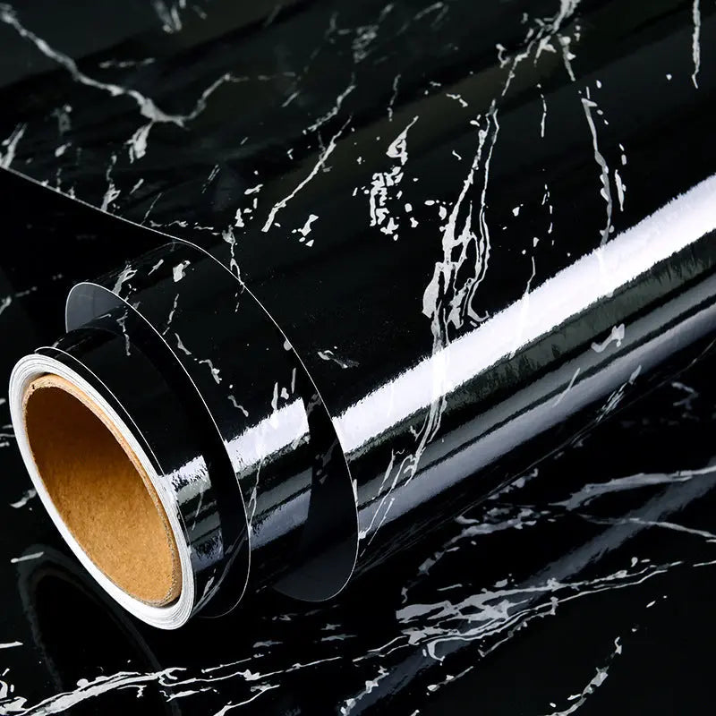 Wallpaper Vinyl-Film Room-Decor Furniture Renovation Self-Adhesive Marble Bathroom Kitchen SimplyOnlineShopping