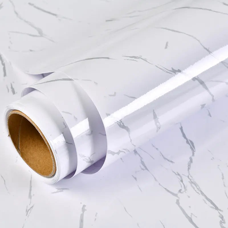 Wallpaper Vinyl-Film Room-Decor Furniture Renovation Self-Adhesive Marble Bathroom Kitchen SimplyOnlineShopping