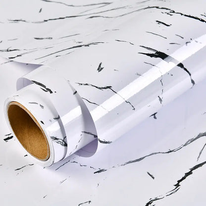 Wallpaper Vinyl-Film Room-Decor Furniture Renovation Self-Adhesive Marble Bathroom Kitchen SimplyOnlineShopping