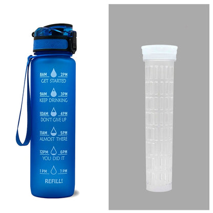 Trinkflasche 1L Zeitmarkierung
