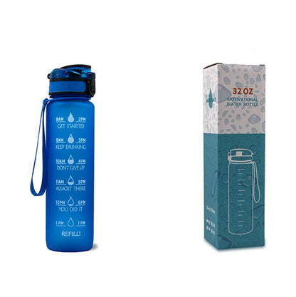 Trinkflasche 1L Zeitmarkierung