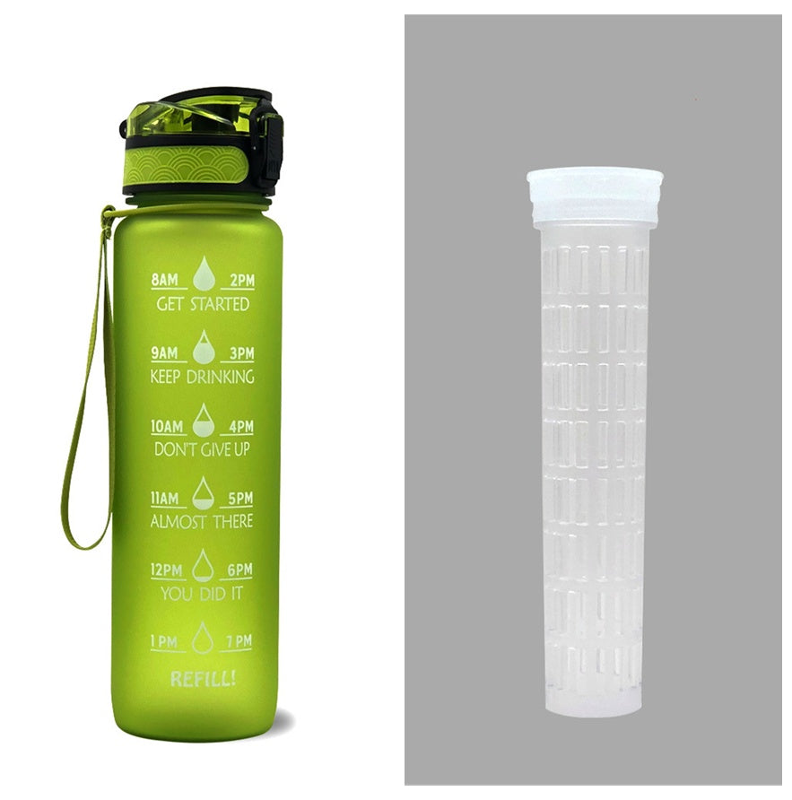 Trinkflasche 1L Zeitmarkierung